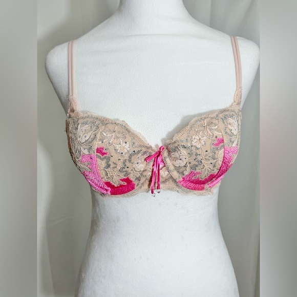 Victoria’s Secret Very Sexy Embroidered Balconette Push Up Bra With Crystals - Picture 4 of 11